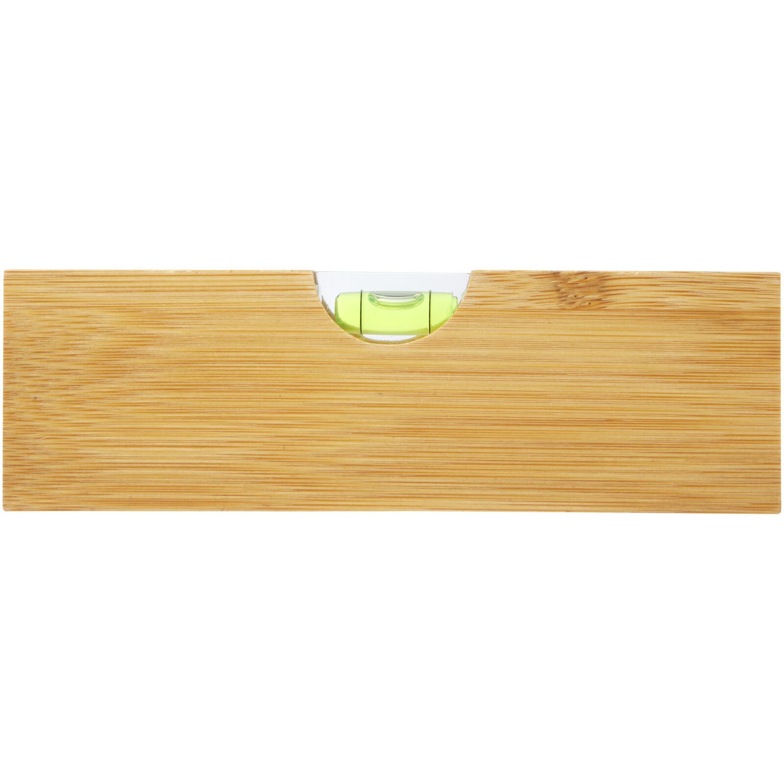 Flush Wasserwaage aus Bambus mit Flaschenöffner - natur-625