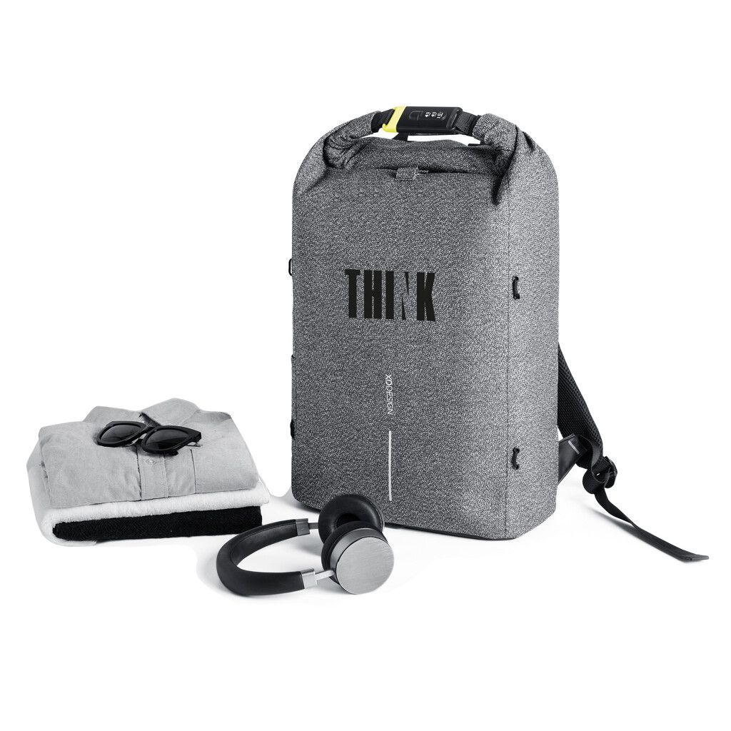 Urban schnitthemmender Anti-Diebstahl-Rucksack - grau-719