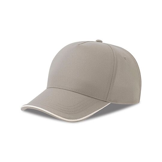 Recy Five Piping Cap - grey - white-710