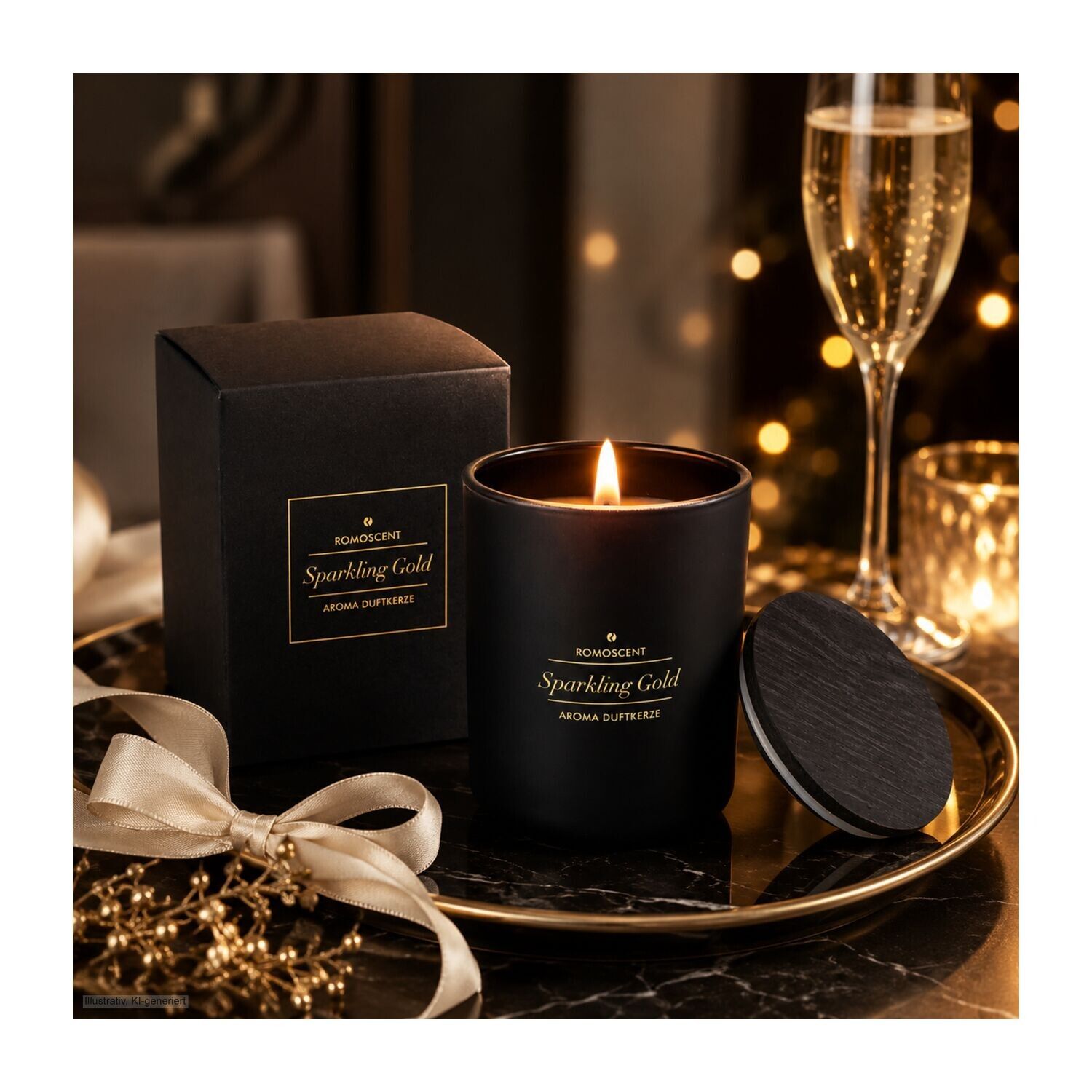 Geschenkset Schwarz-Goldene Momente-815