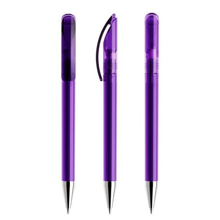 prodir DS3 TTC Twist Kugelschreiber Metall-Spitze - transparent - violett-401