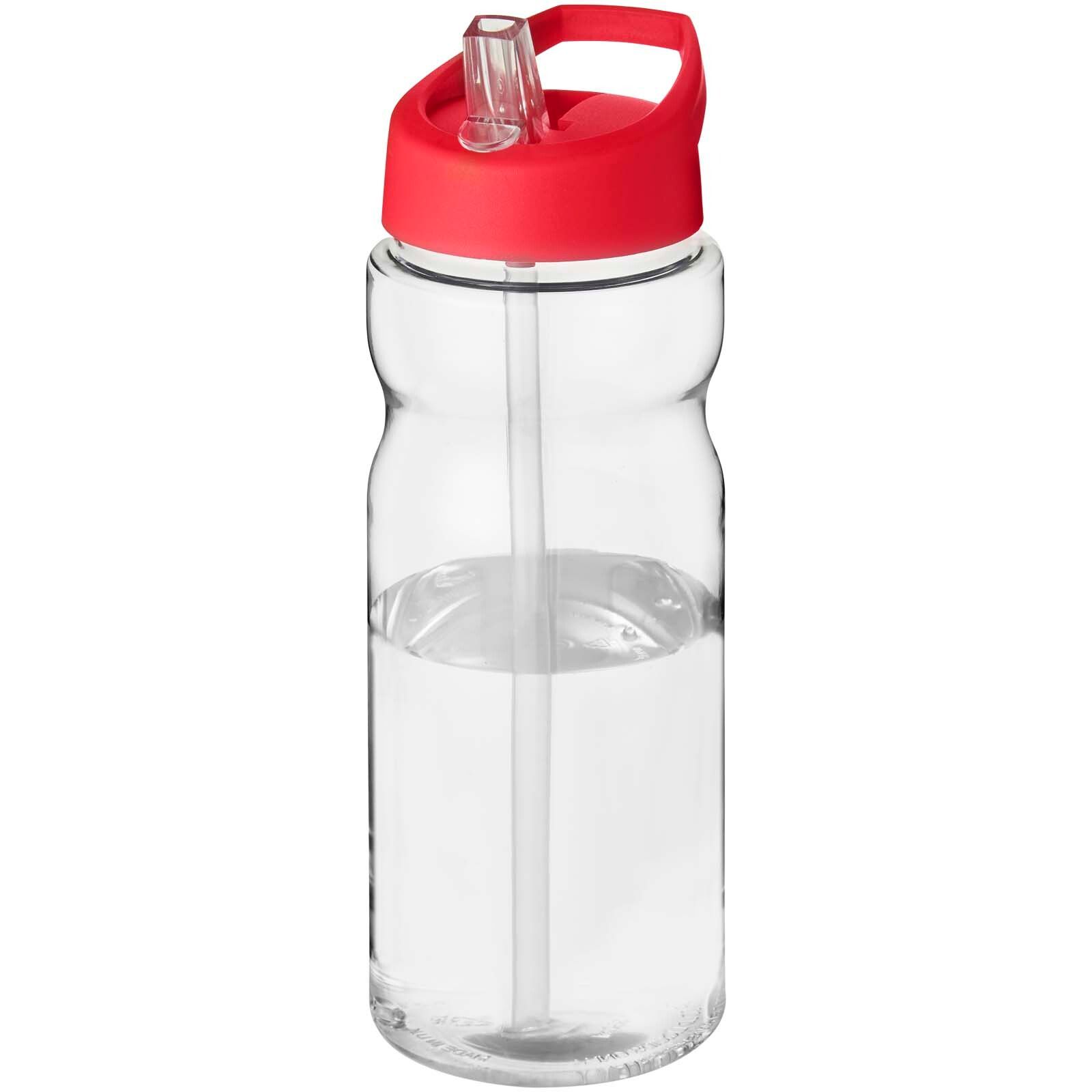 H2O Active Eco Base 650 ml Sportflasche mit Ausgussdeckel - transparent -  rot-800