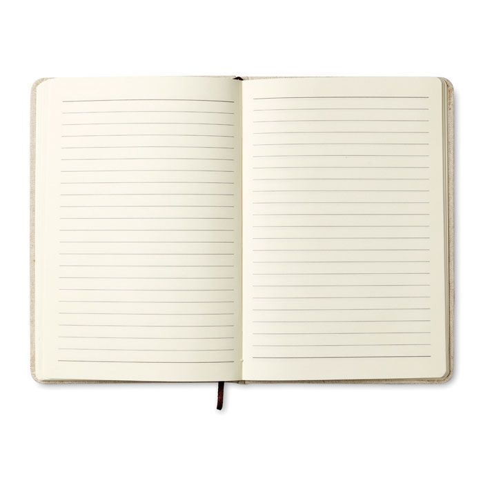 DIN A5 Notizbuch mit Canvas CANVAS - beige-328