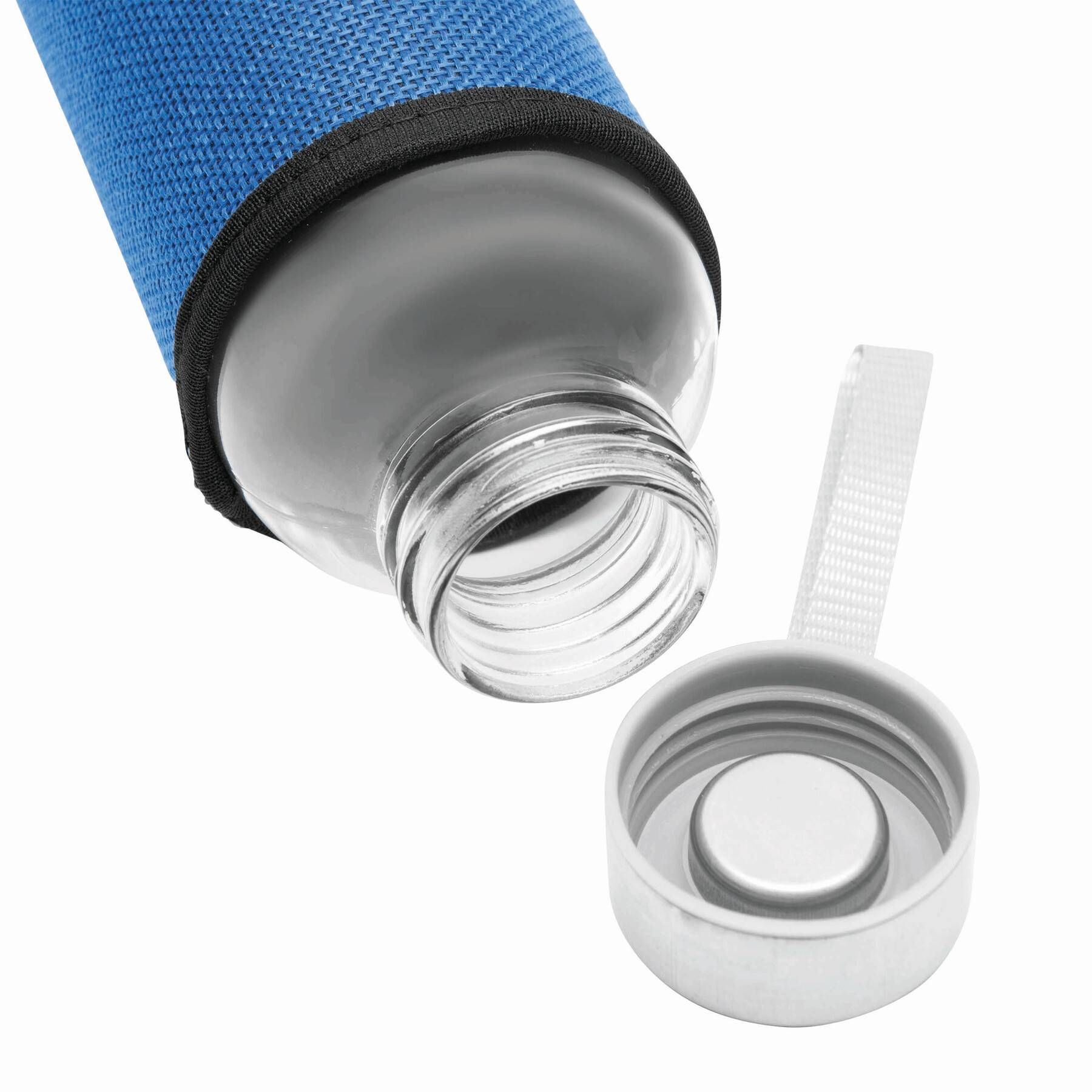 Glas-Trinkflasche TAKE JUTY - blau-201