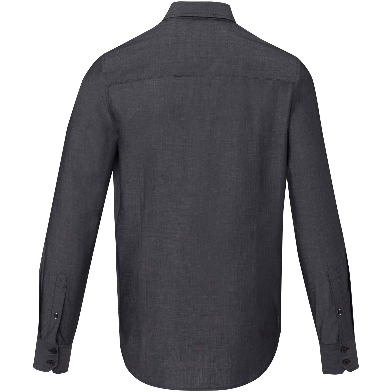 Cuprite Langarm Shirt aus Bio-Baumwolle für Herren - schwarz - L-562