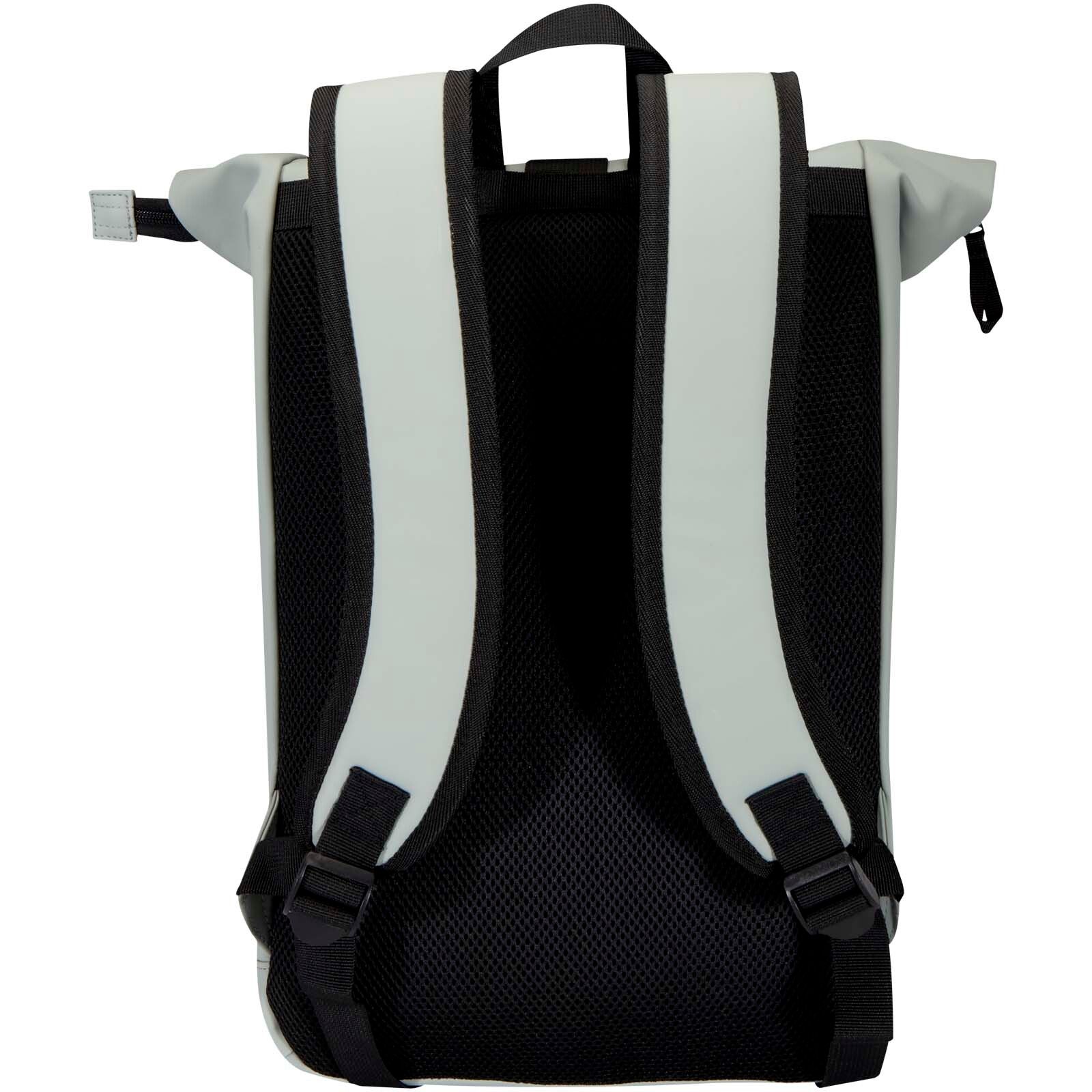 Resi Plus 15" GRS-recycelter Rolltop Rucksack 18 L  - grau-934