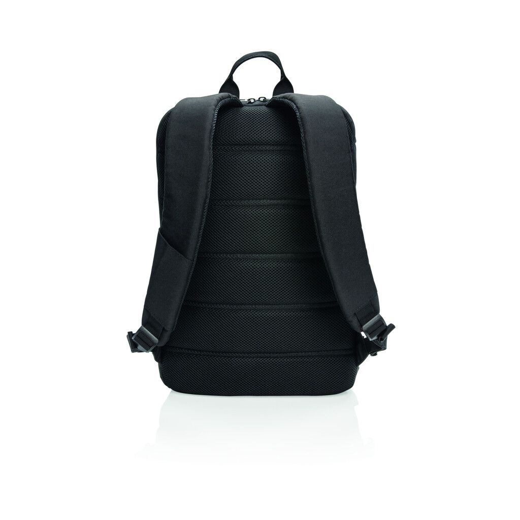 Madrid Anti-Diebstahl RFID USB Laptop-Rucksack - schwarz-419