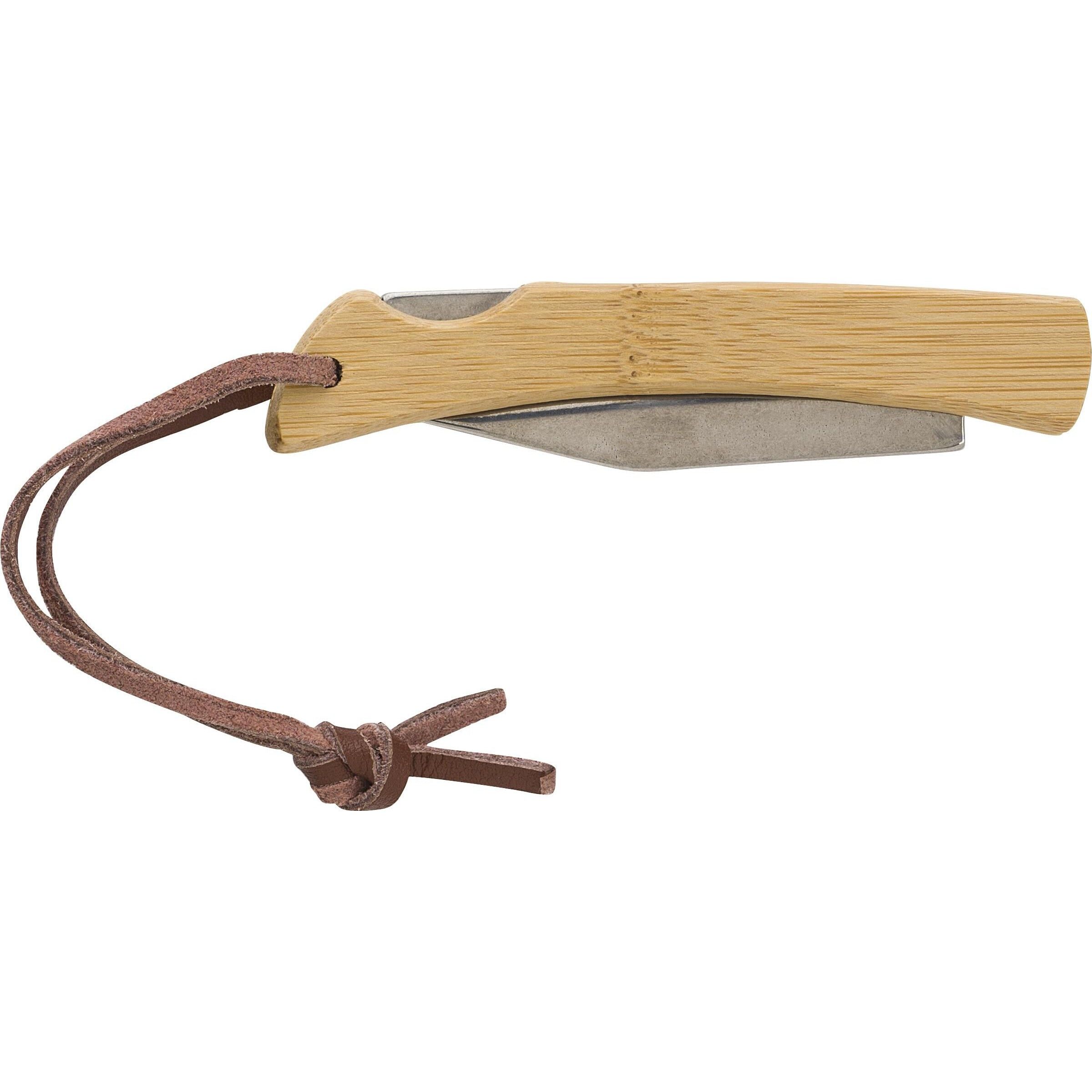Klappbares Messer aus Edelstahl und Bambus Beckett - braun-425