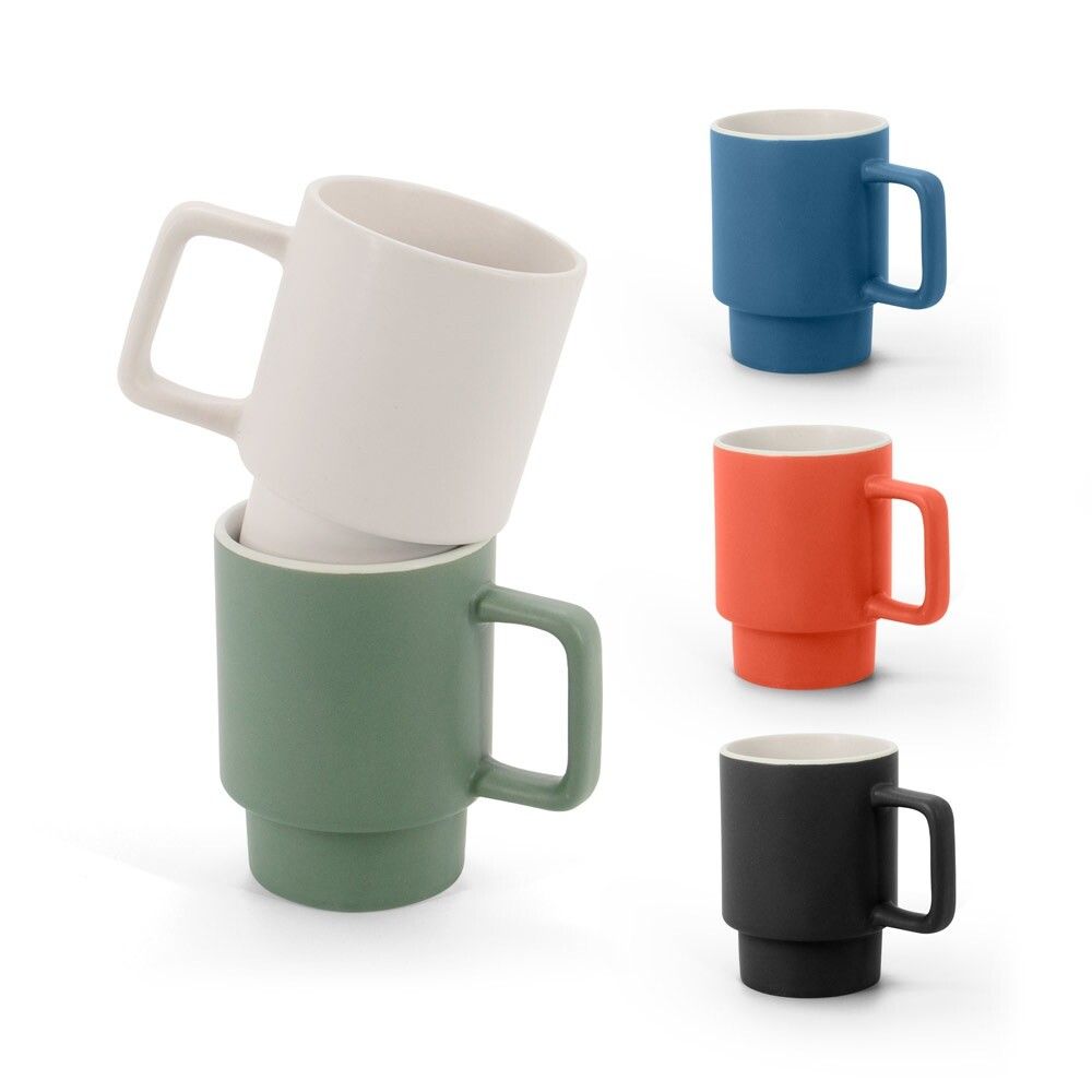 KUERTEN Reisebecher aus Edelstahl mit Keramikbeschichtung innen 470ml - khaki-262