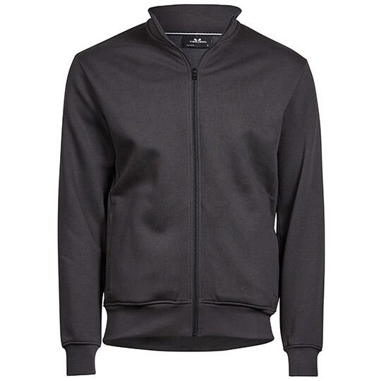 Full Zip Sweat Cardigan - dark grey solid-909