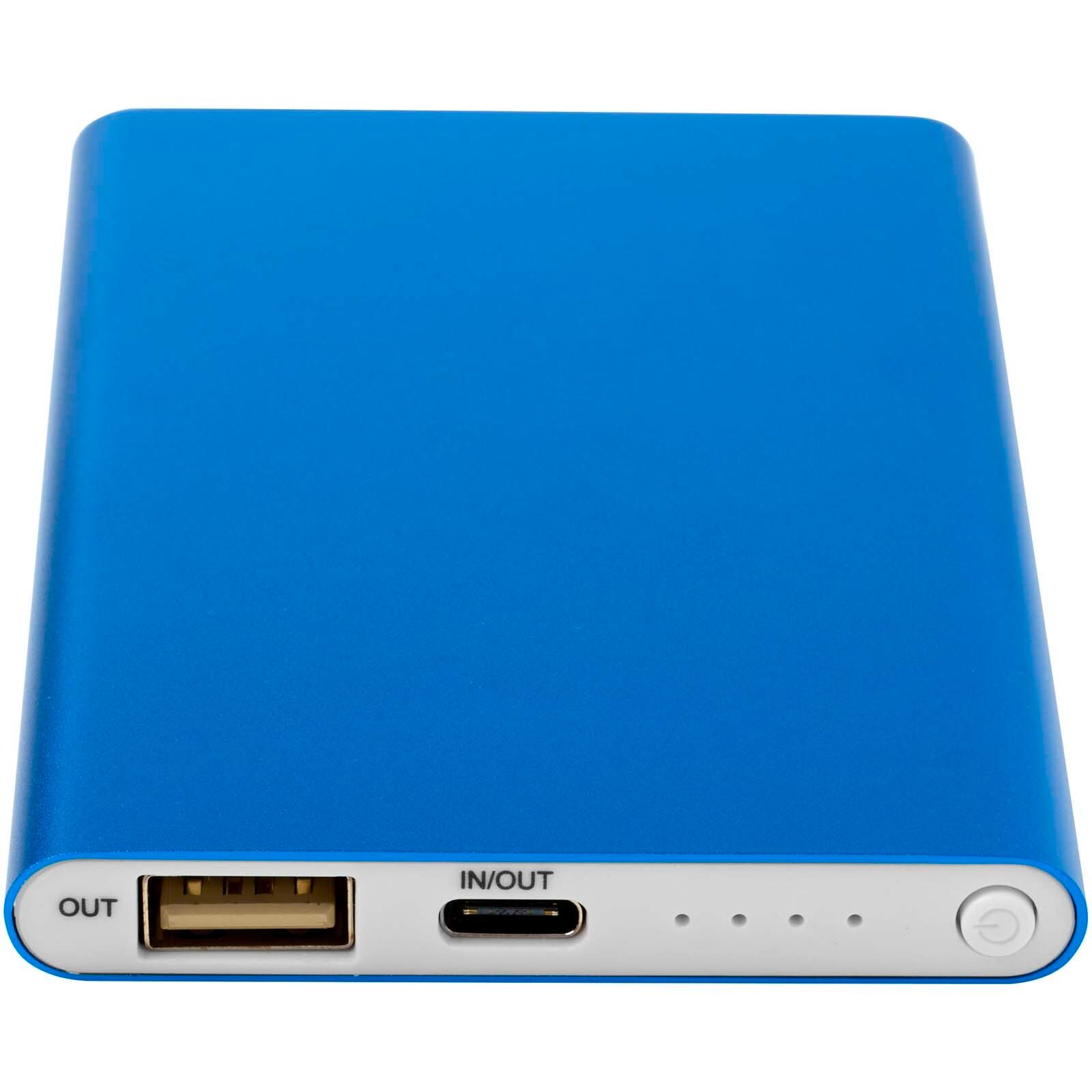 Pep 4000 mAh Type-C Powerbank aus recyceltem Aluminium  - royalblau-420