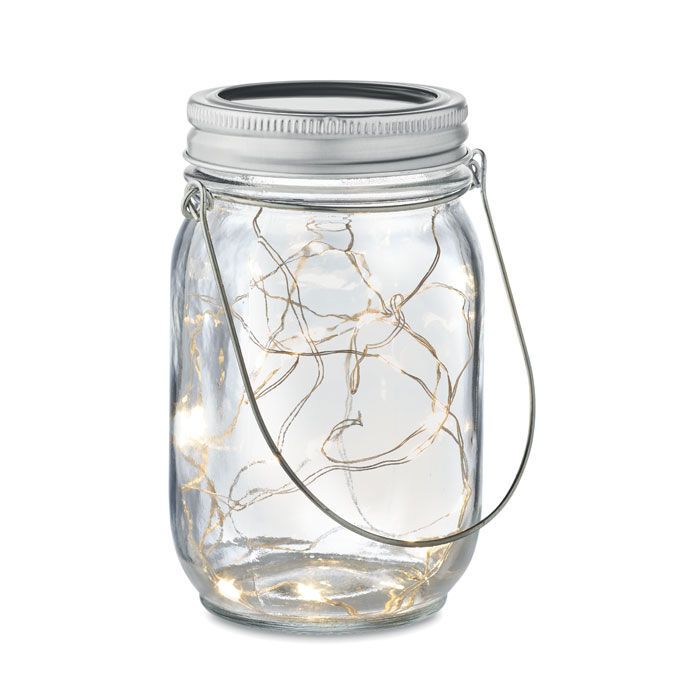 Solar-Licht im Glas POT LAMP - transparent-878