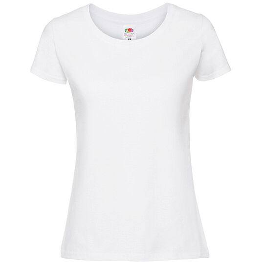Ladies Iconic 195 Ringspun T - white-124