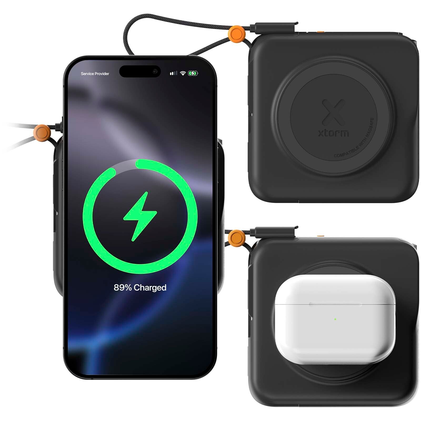 Xtorm TravelPro 30 W, 10.000 mAh, 3 in 1 Reiseladegerät  - schwarz-507