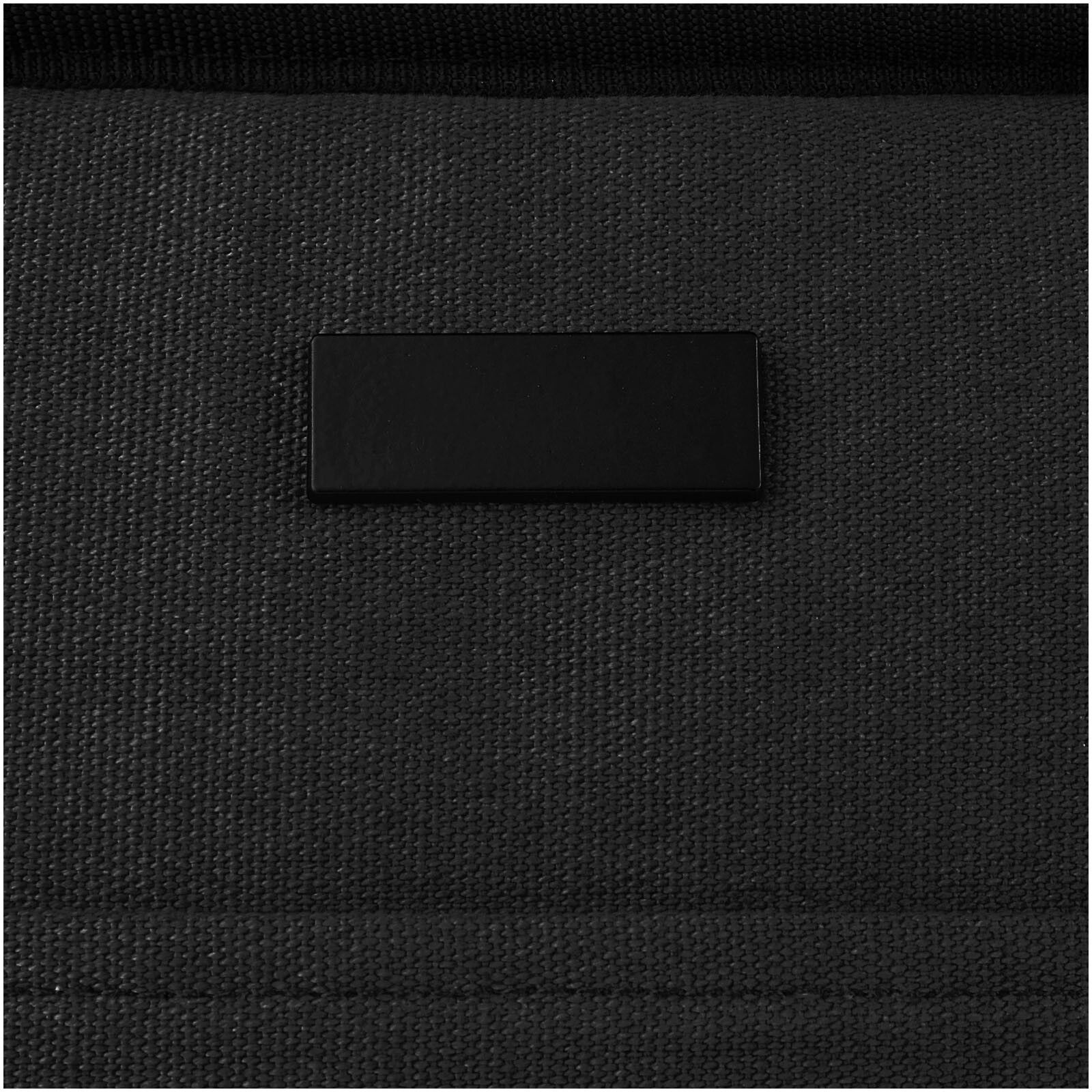 Joey GRS-recycelte Canvas Lunch Kühltasche 6 L für 9 Dosen - schwarz-497