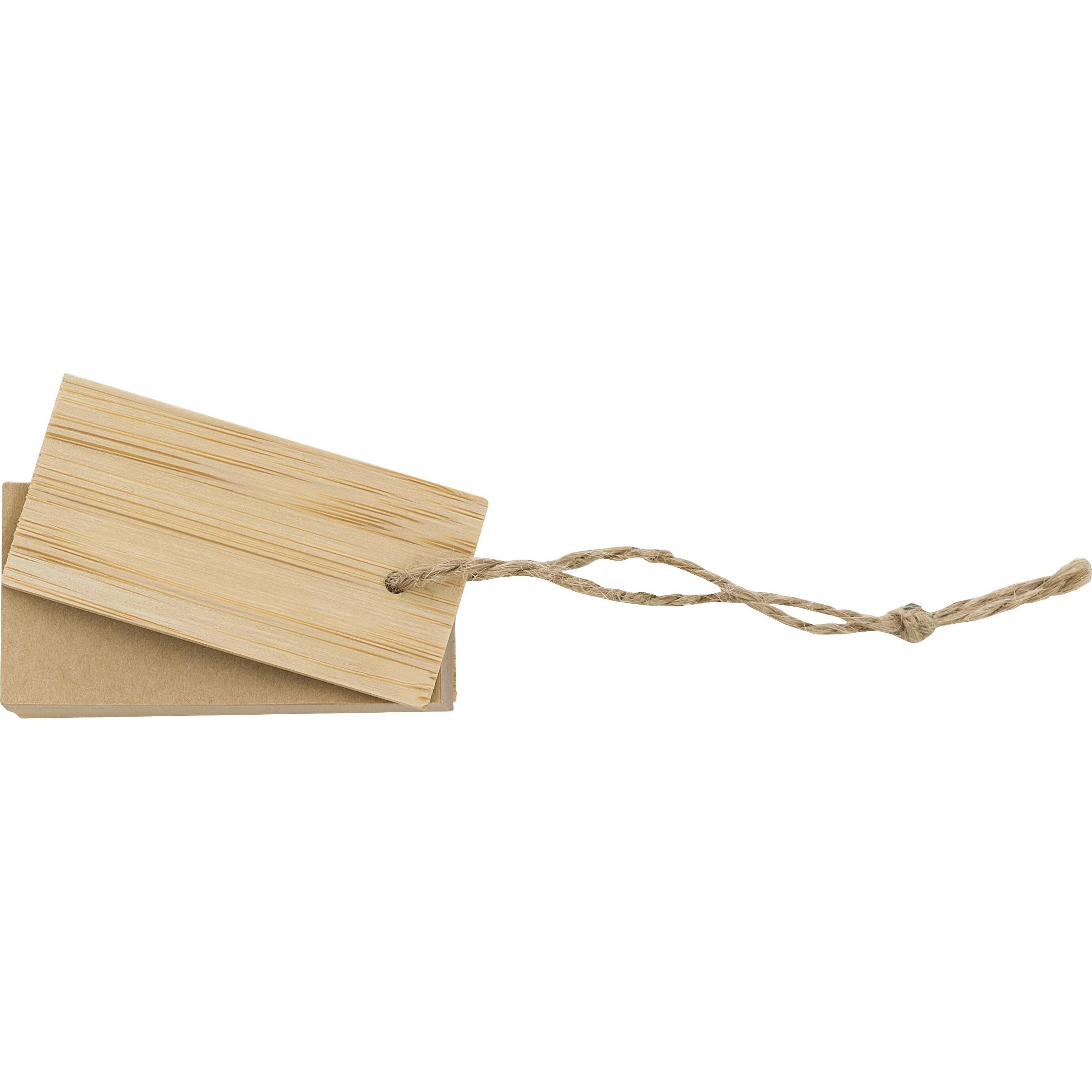 Bambushülle mit Haftnotizen Kingston - braun-761