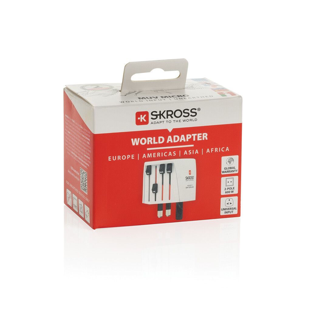 SKROSS World Travel Adapter MUV Micro - weiß-842