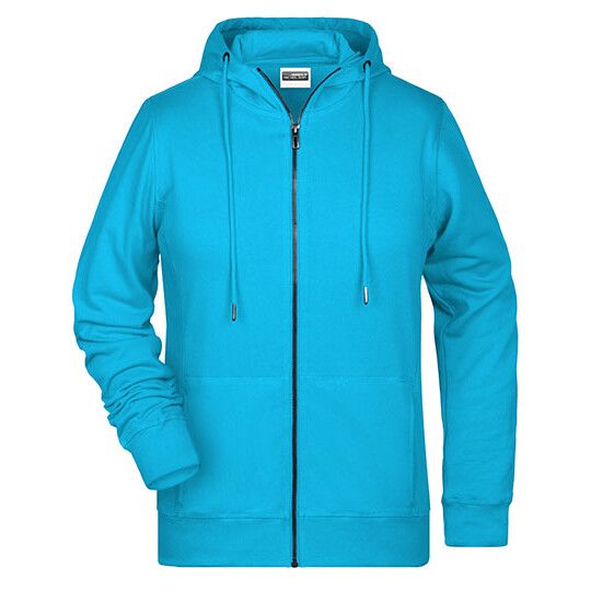 Ladies´ Zip-Hoody - turquoise-605