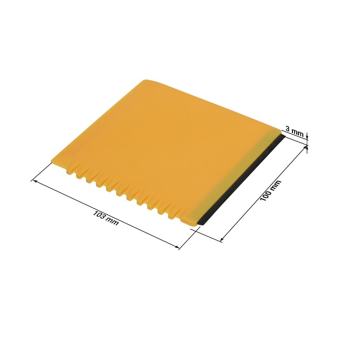 Eiskratzer Quadrat mit Wasserabstreifer - standard-gelb-295