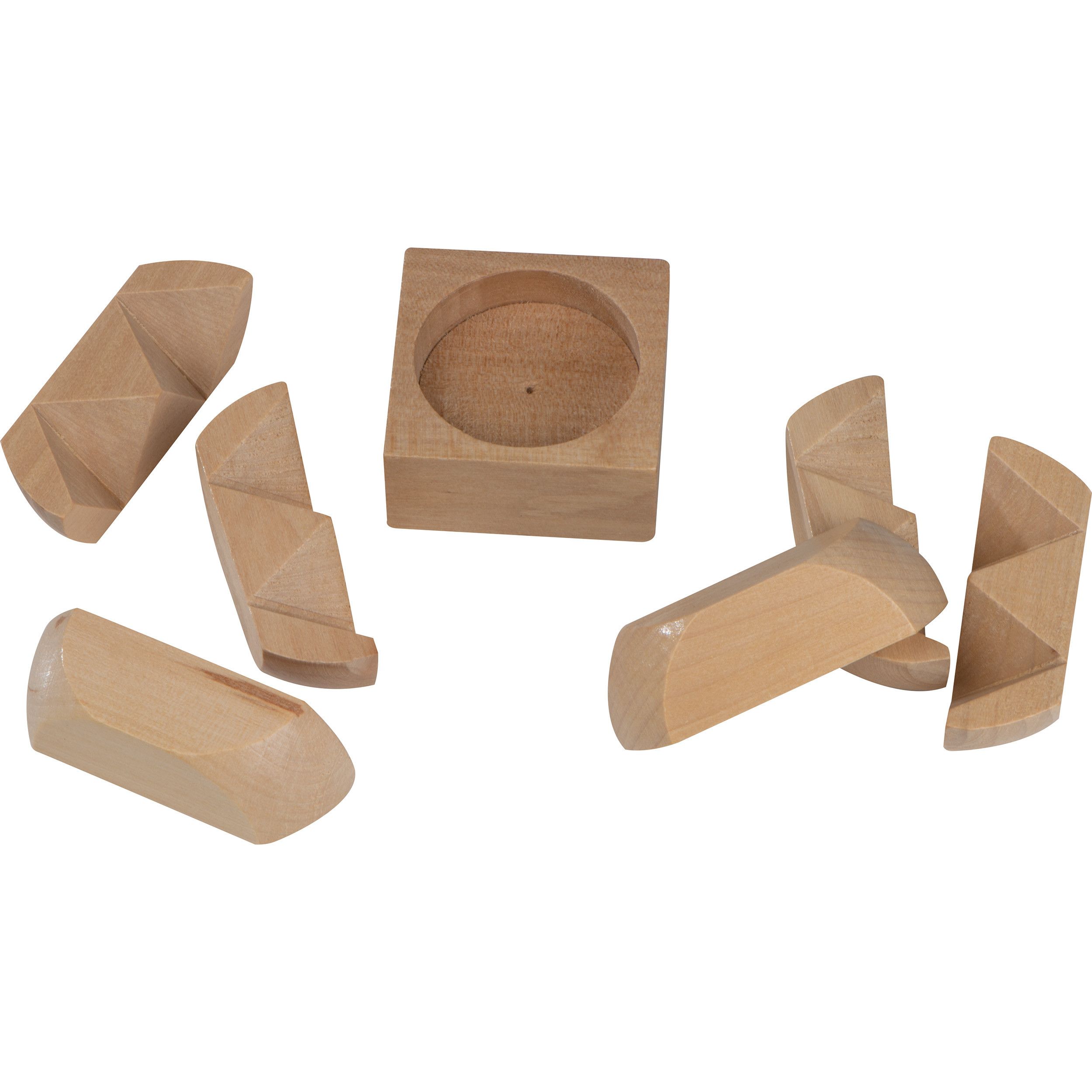 Geduldspiel aus Holz - beige-738