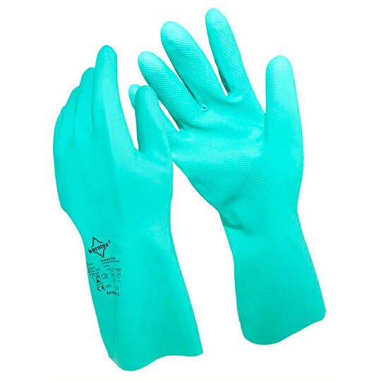 Nitrile Gloves Velourised Ankara - green-385
