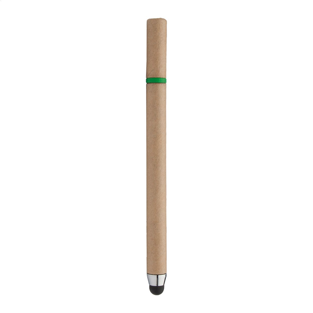 EcoTouch Recycling Touchpen und Kugelschreiber - grün - natur-101