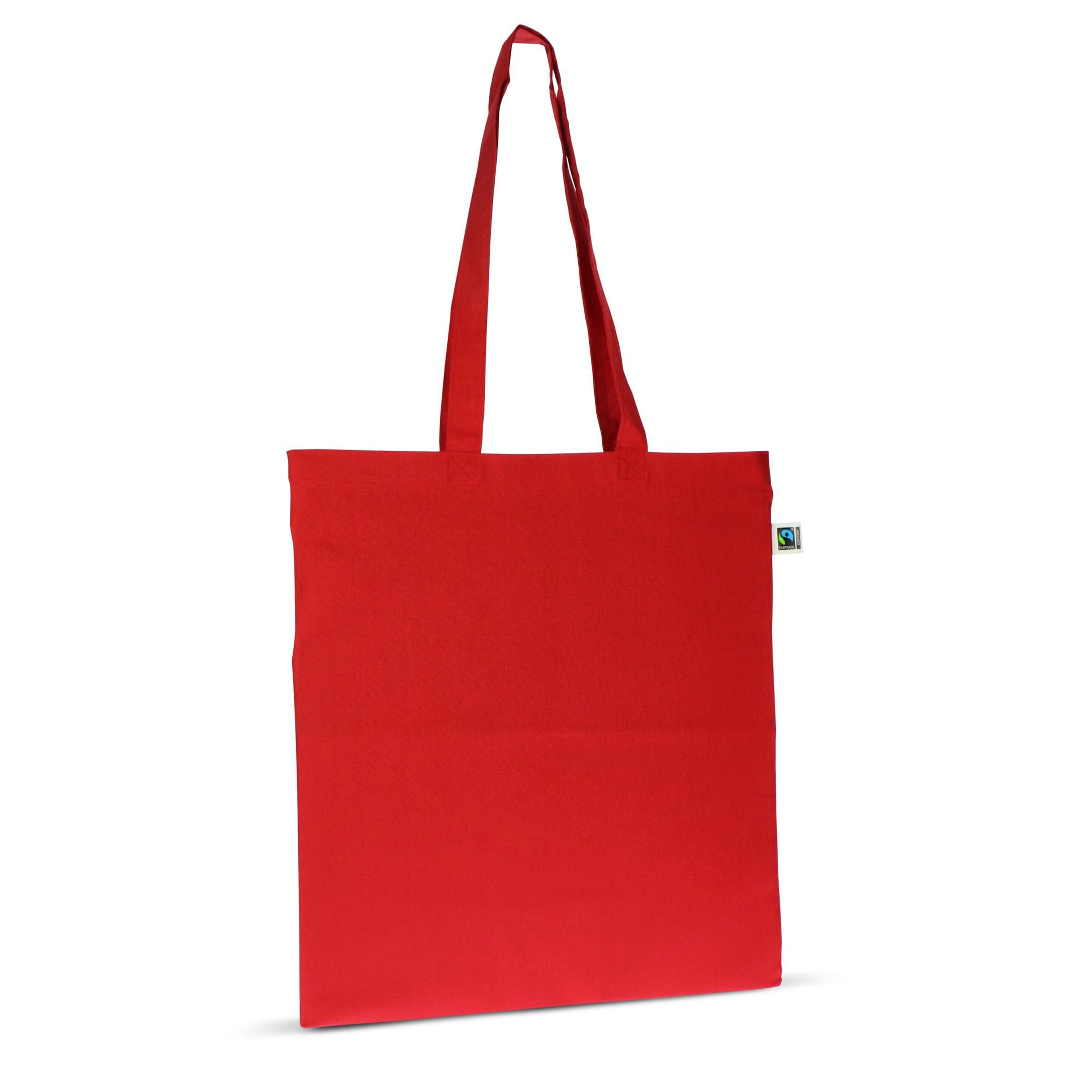 Tasche Fairtrade lang 140g 38x42 - rot-316