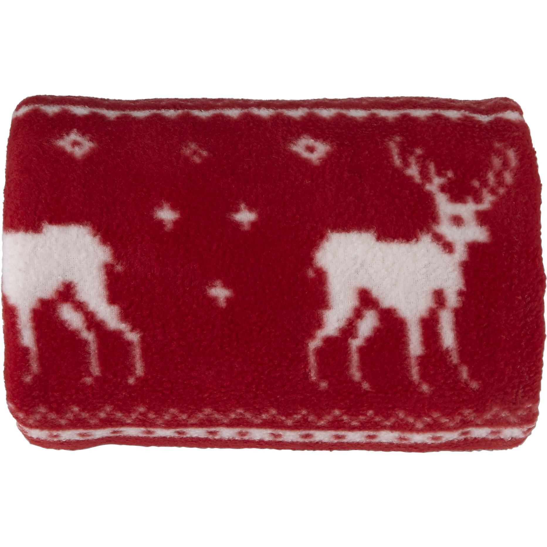 Decke aus Fleece Jane - rot-269