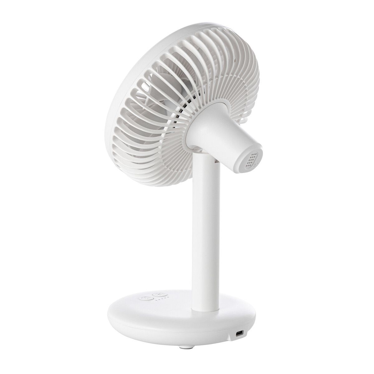Wiederaufladbarer Ventilator mit Licht DESKSTREAM - weiß-827