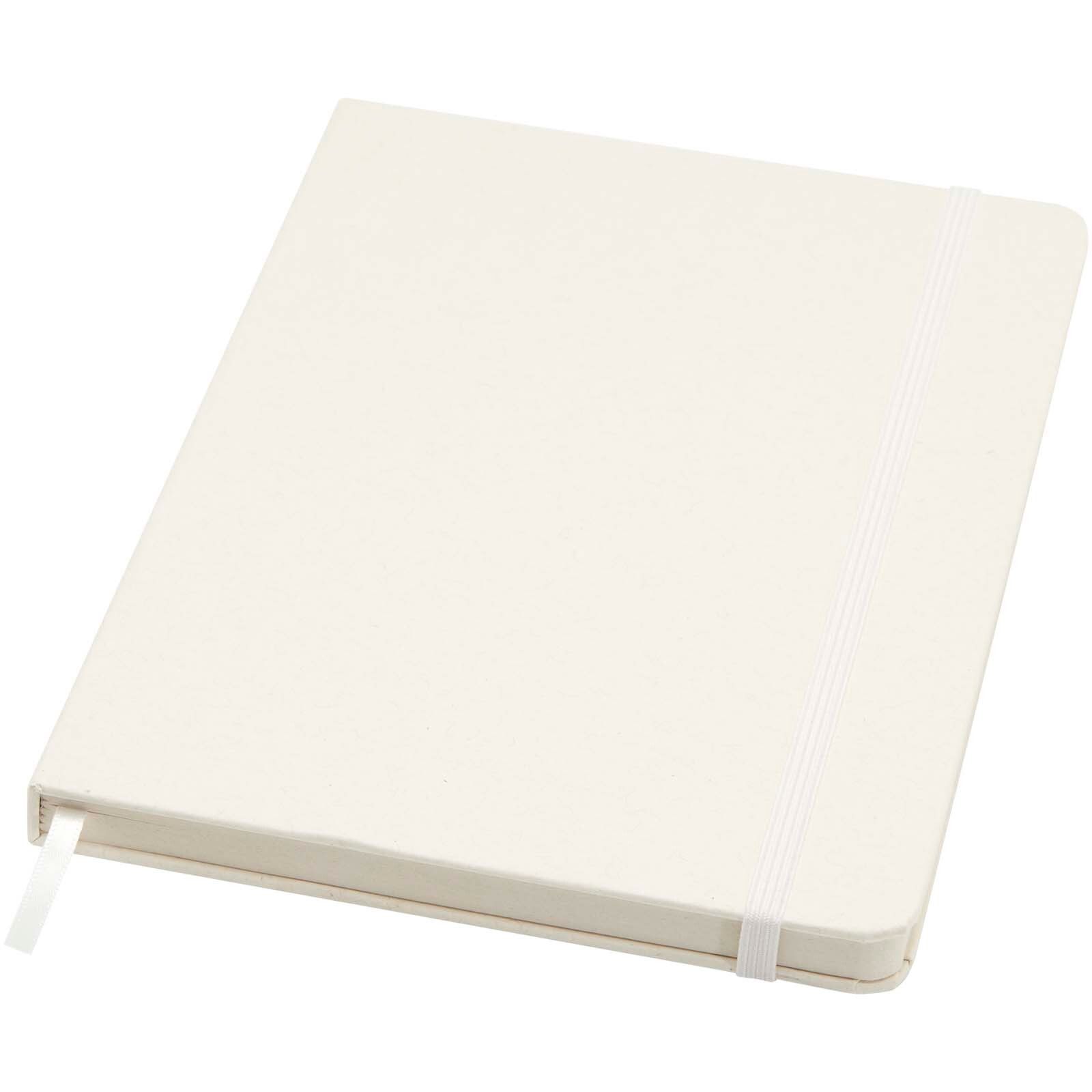 Bass A5 recyceltes Notizbuch, liniert - weiss-684