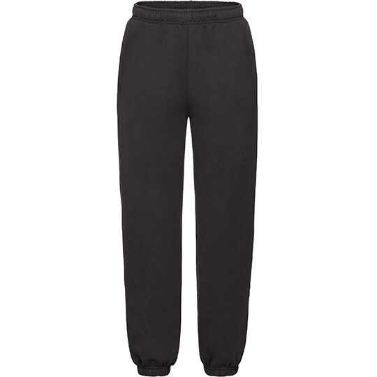 Kids´ Premium Elasticated Cuff Jog Pants - black-809