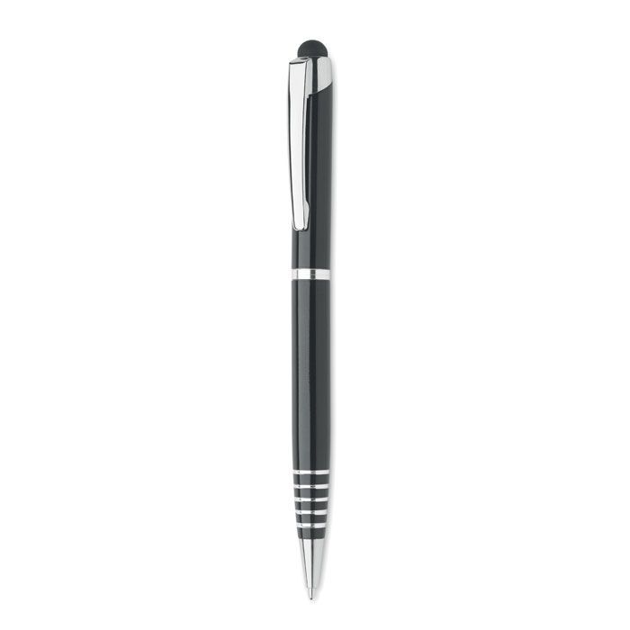 Drehkugelschreiber mit Stylus FLORINA - schwarz-852