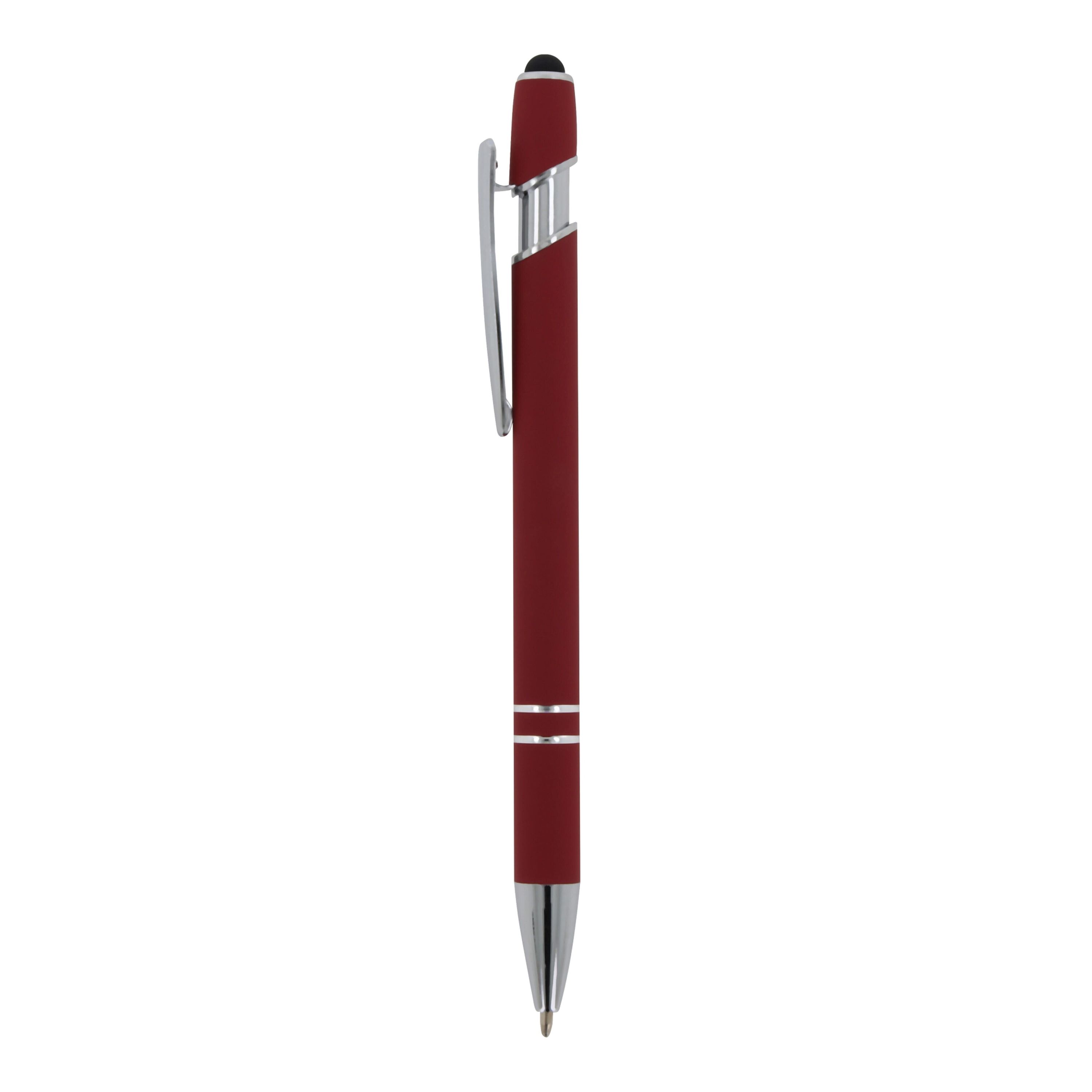 Kugelschreiber Paris Metall Soft Touch - dunkelrot-655