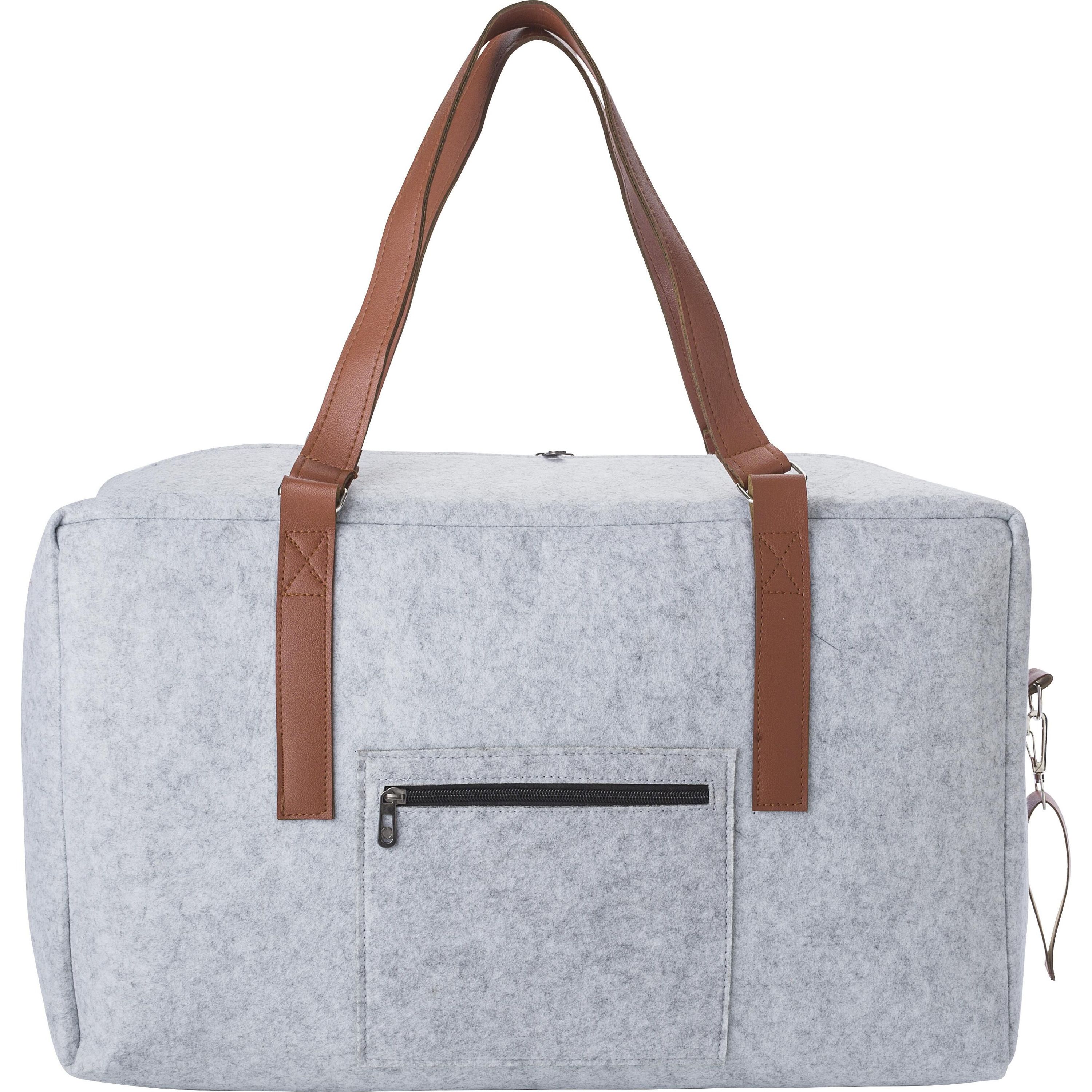 rPET-Filz-Reisetasche Natalie - hellgrau-92