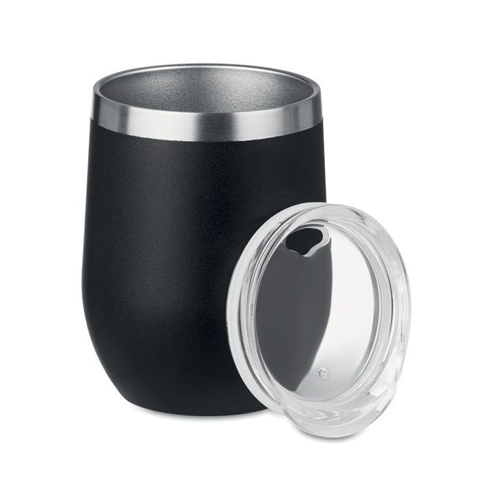 Doppelwandiger Trinkbecher 300 ml CHIN CHIN - schwarz-570