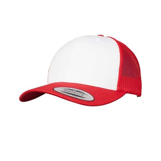 Retro Trucker Colored Front - red - white - red-640
