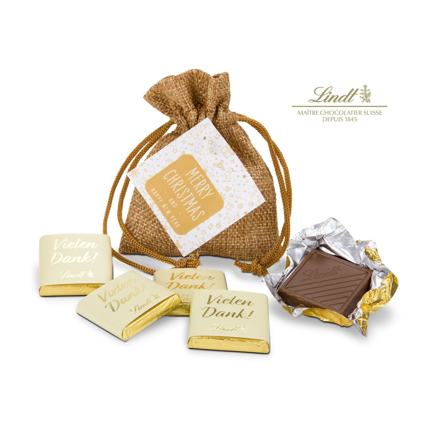 Geschenkset Vielen Dank Säckchen Weihnachten-450