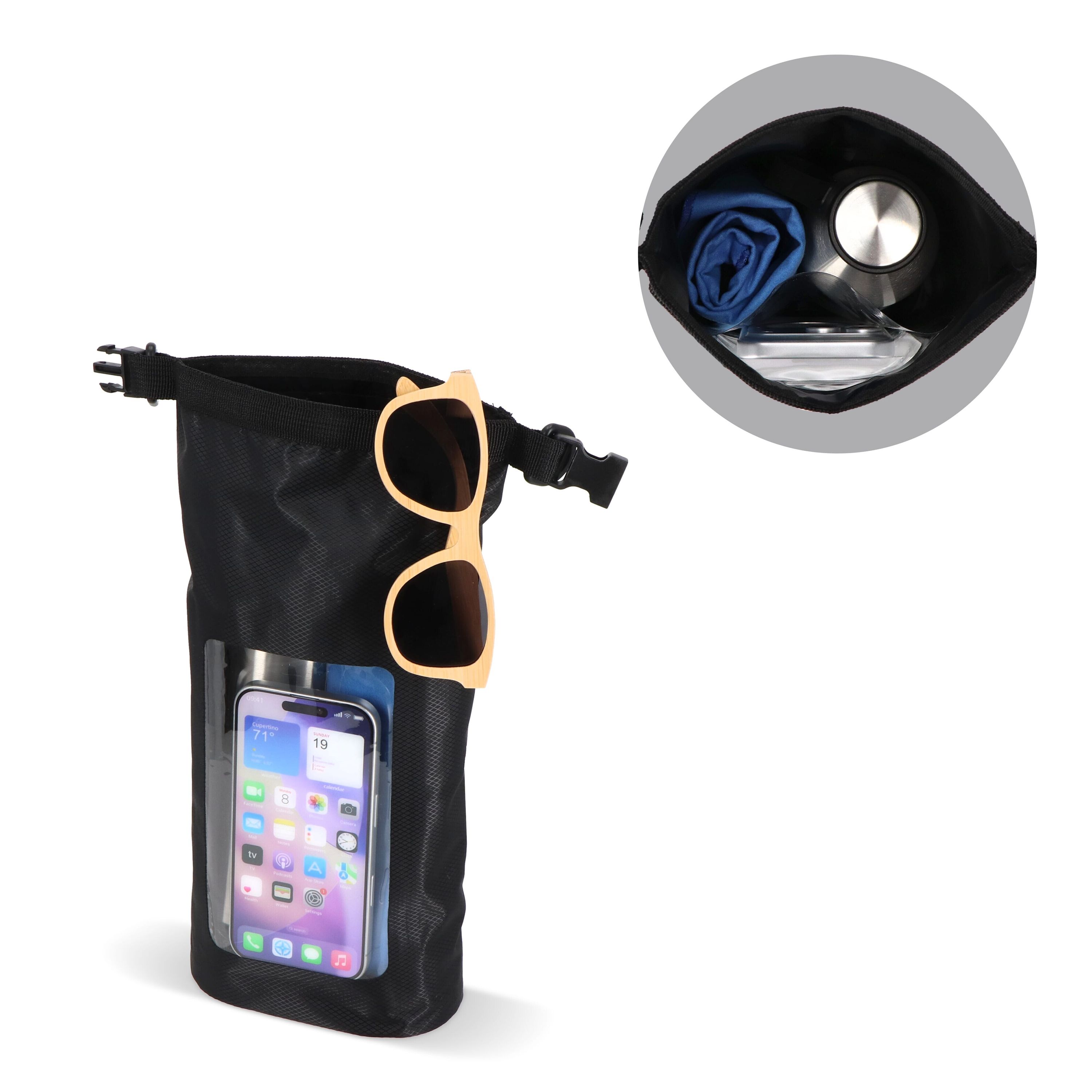 2L Ripstop Dry Bag für Mobiltelefone – IPX6 - schwarz-169