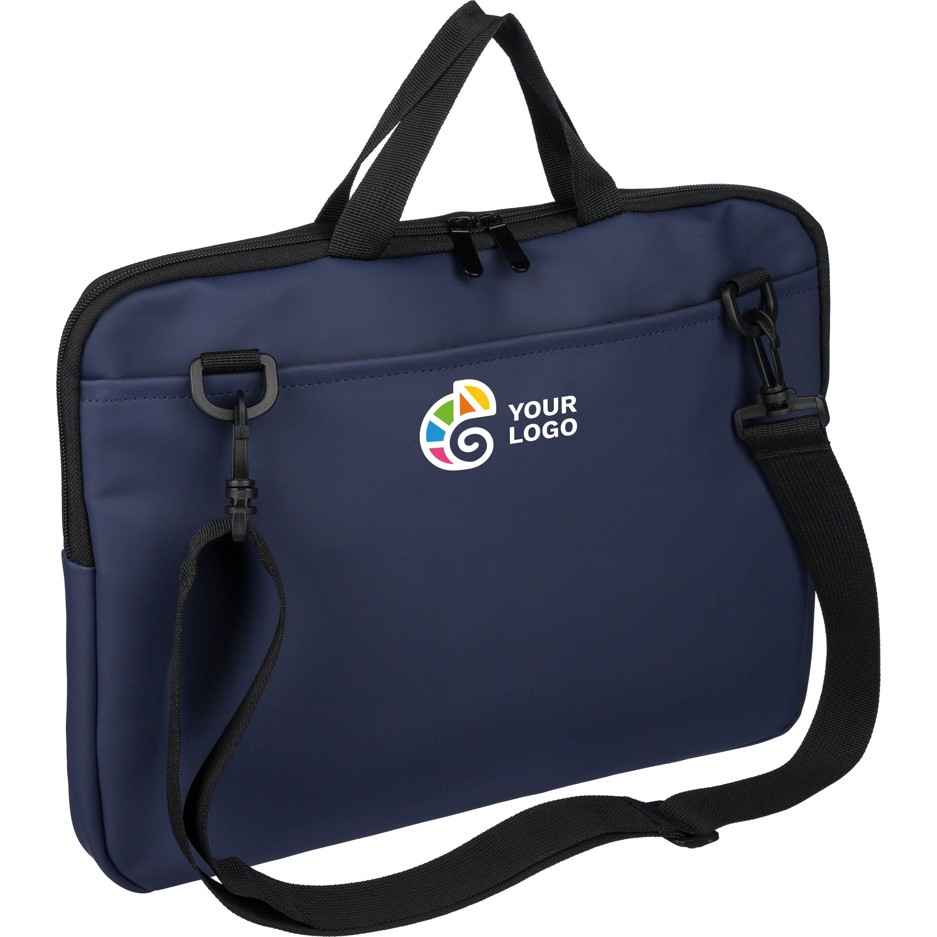 Recycelte PU-Laptoptasche Rafi - schwarz-940