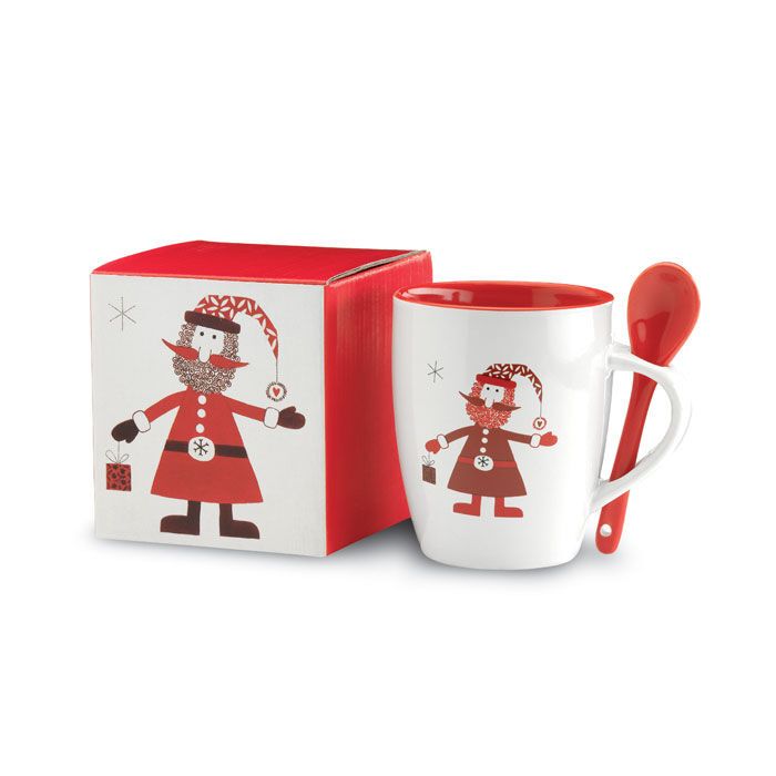 Becher mit Löffel 250ml CLAUS - multicolour-787