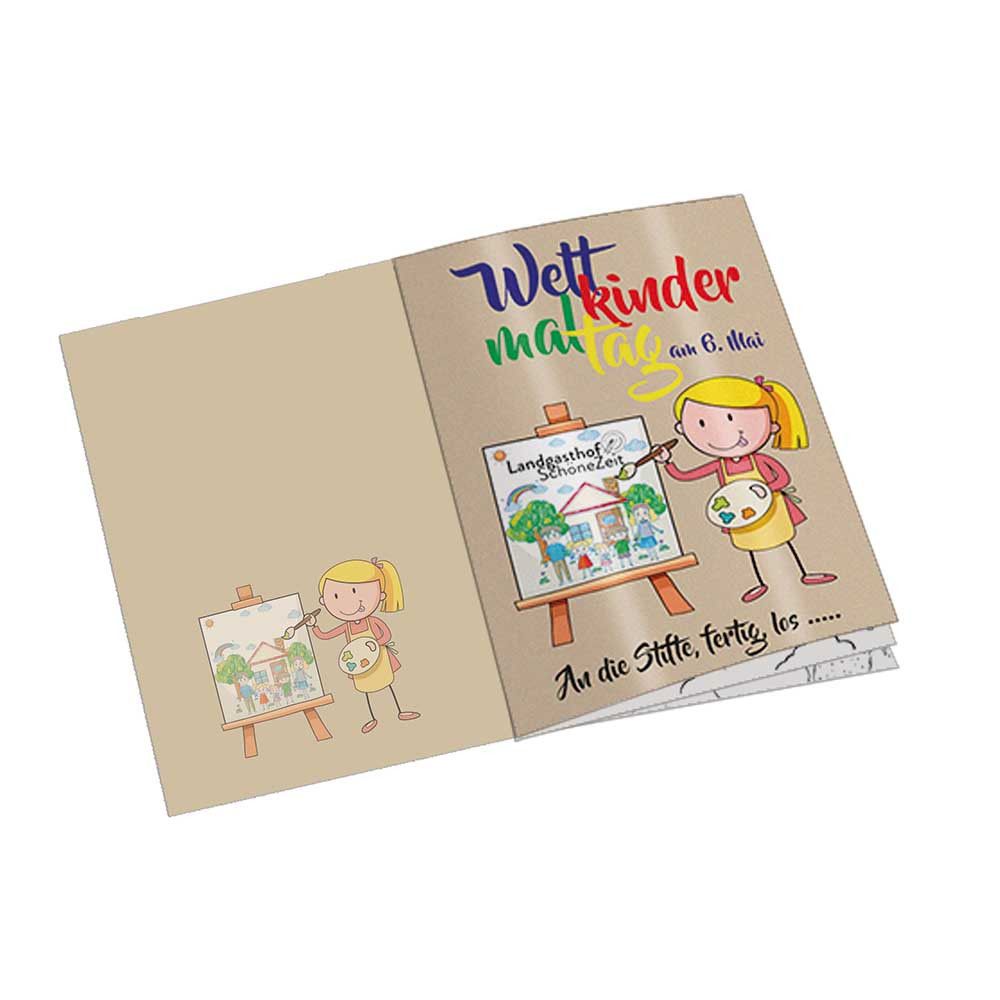 Malbuch / Mal-Set A6 - Volksbanken&Raiffeisenbanken - Malbuch mit individueller Vorder- und Rückseite-972
