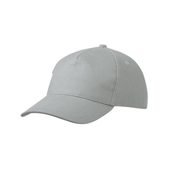 5 Panel Cap Heavy Cotton - light grey-76
