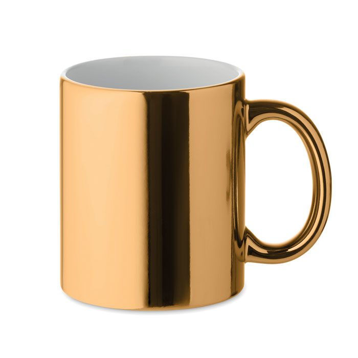 Keramikbecher metallic 300 ml HOLLY - golden-186