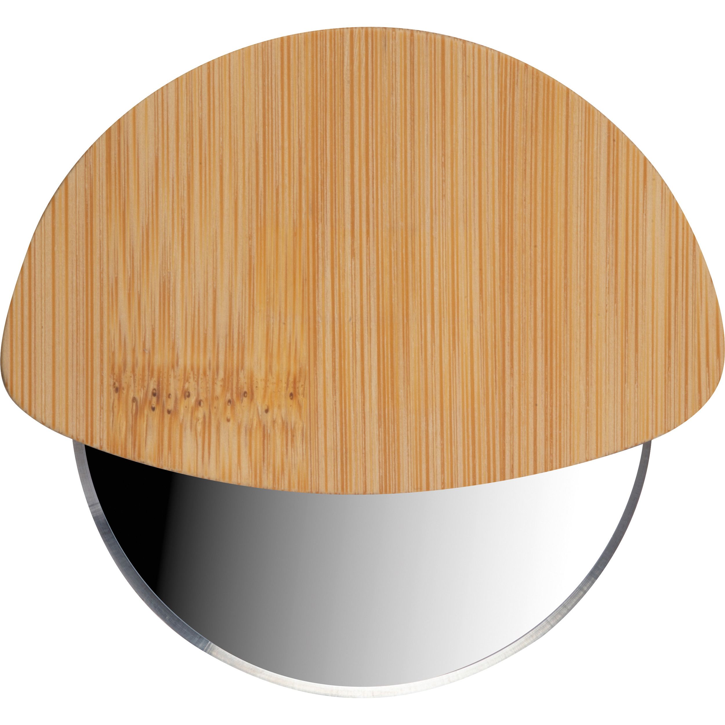 Pizzaschneider aus Bambus  - beige-26