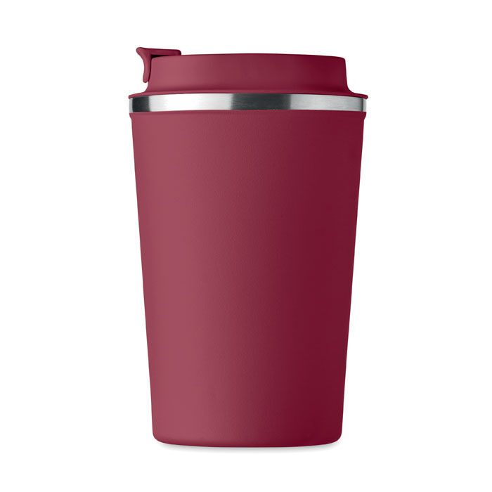 Doppelwandiger Becher 350ml BRACE - bordeaux-319