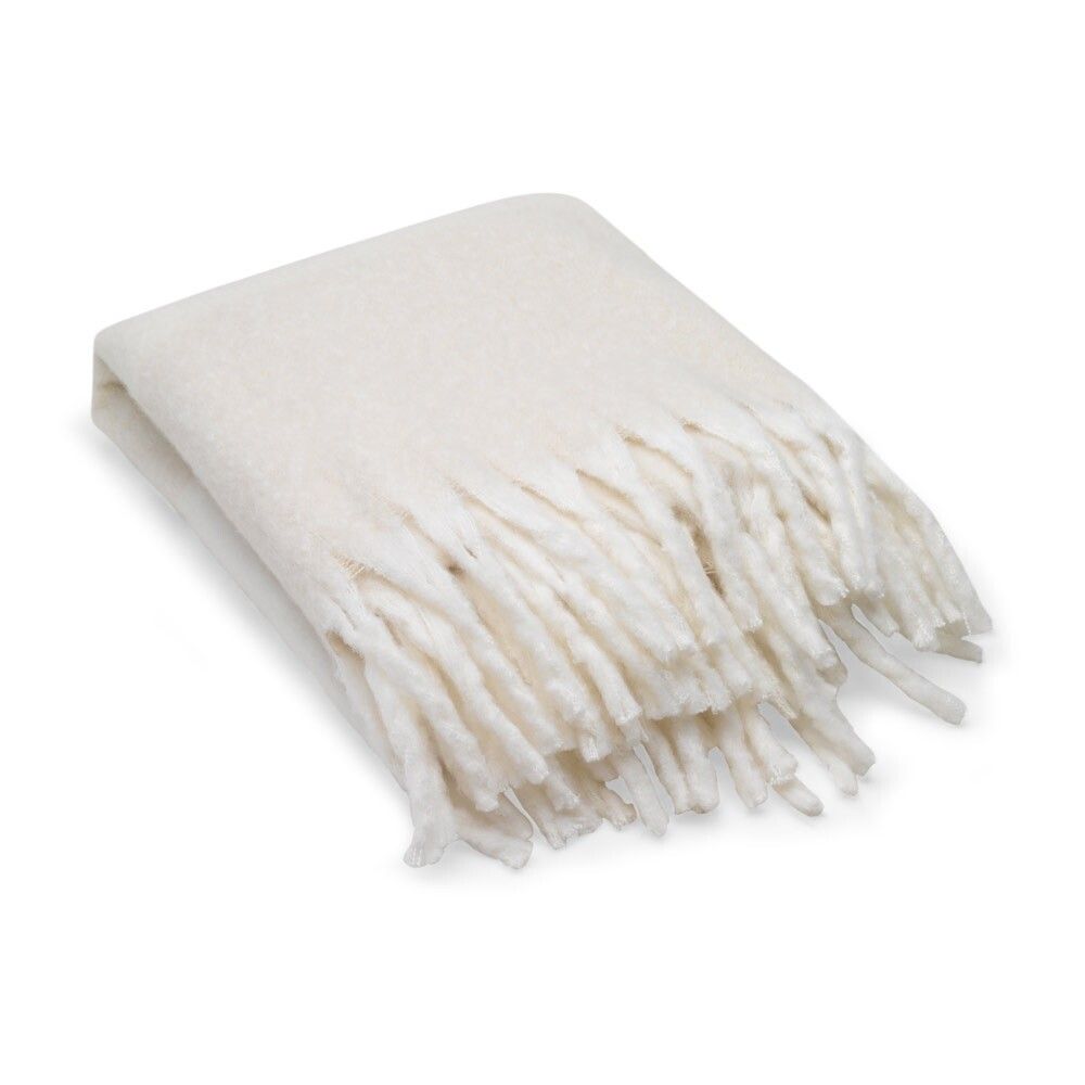 COMFY Decke aus recyceltem Polyester rPET 300 g/m², Mohair-Feeling - beige-680