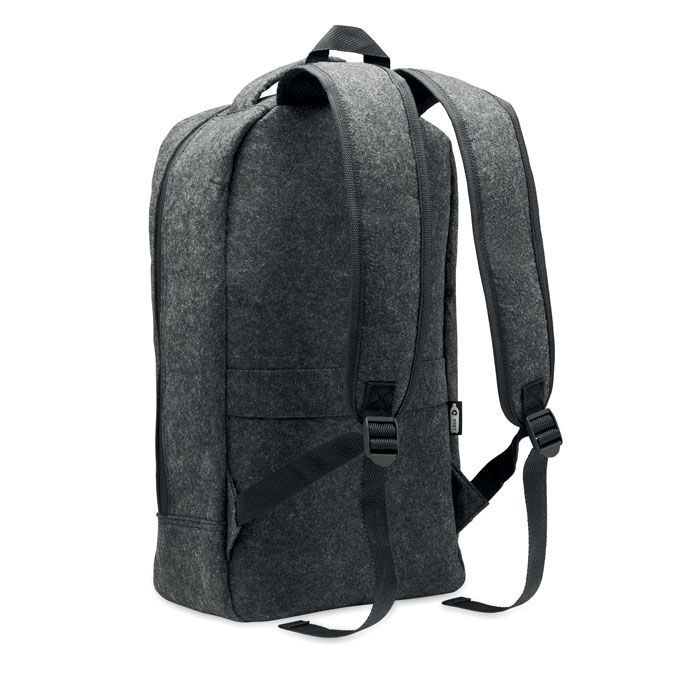 13" Laptop Rucksack RPET-Filz LLANA - steingrau-498