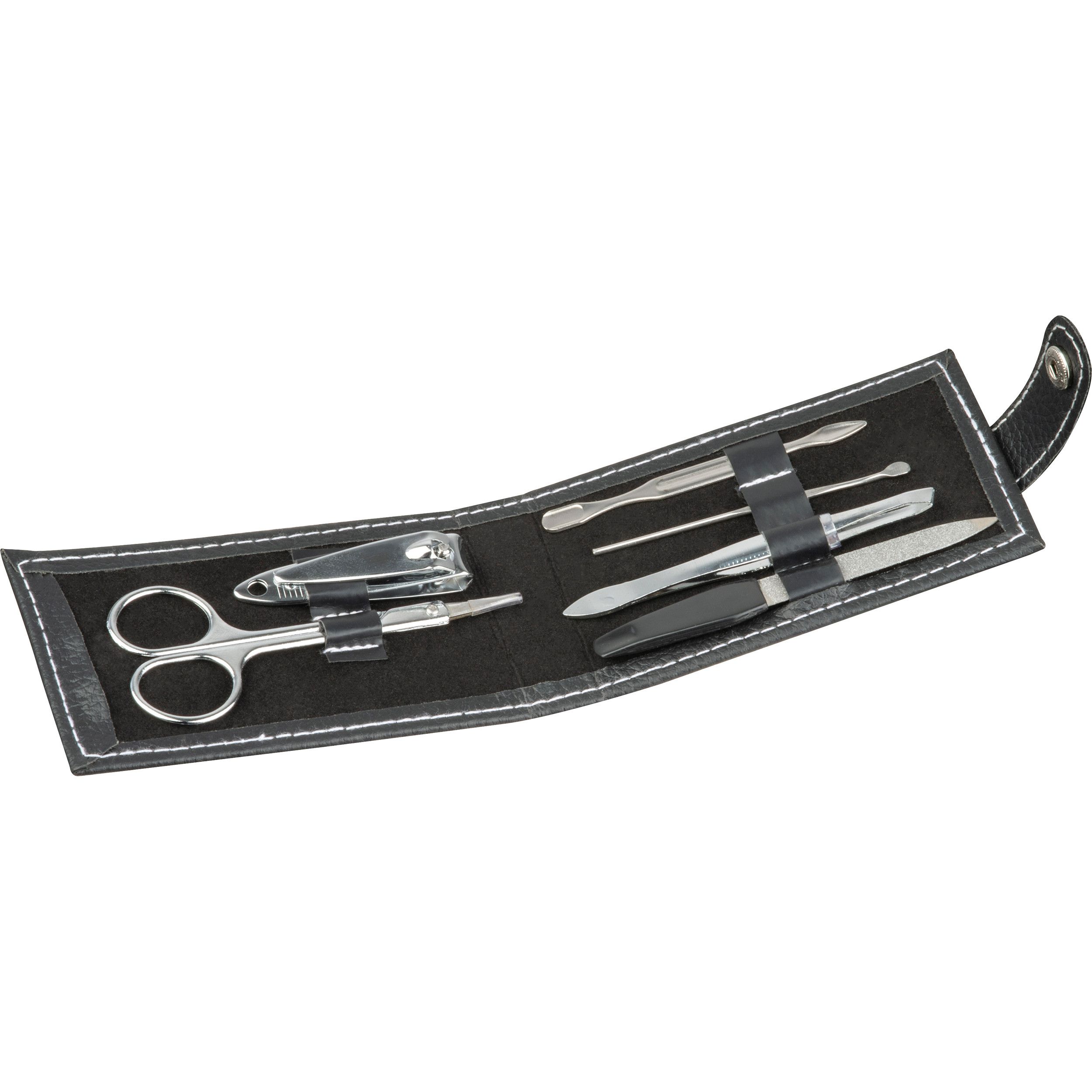 7-teiliges Manikürset im Etui  - schwarz-632