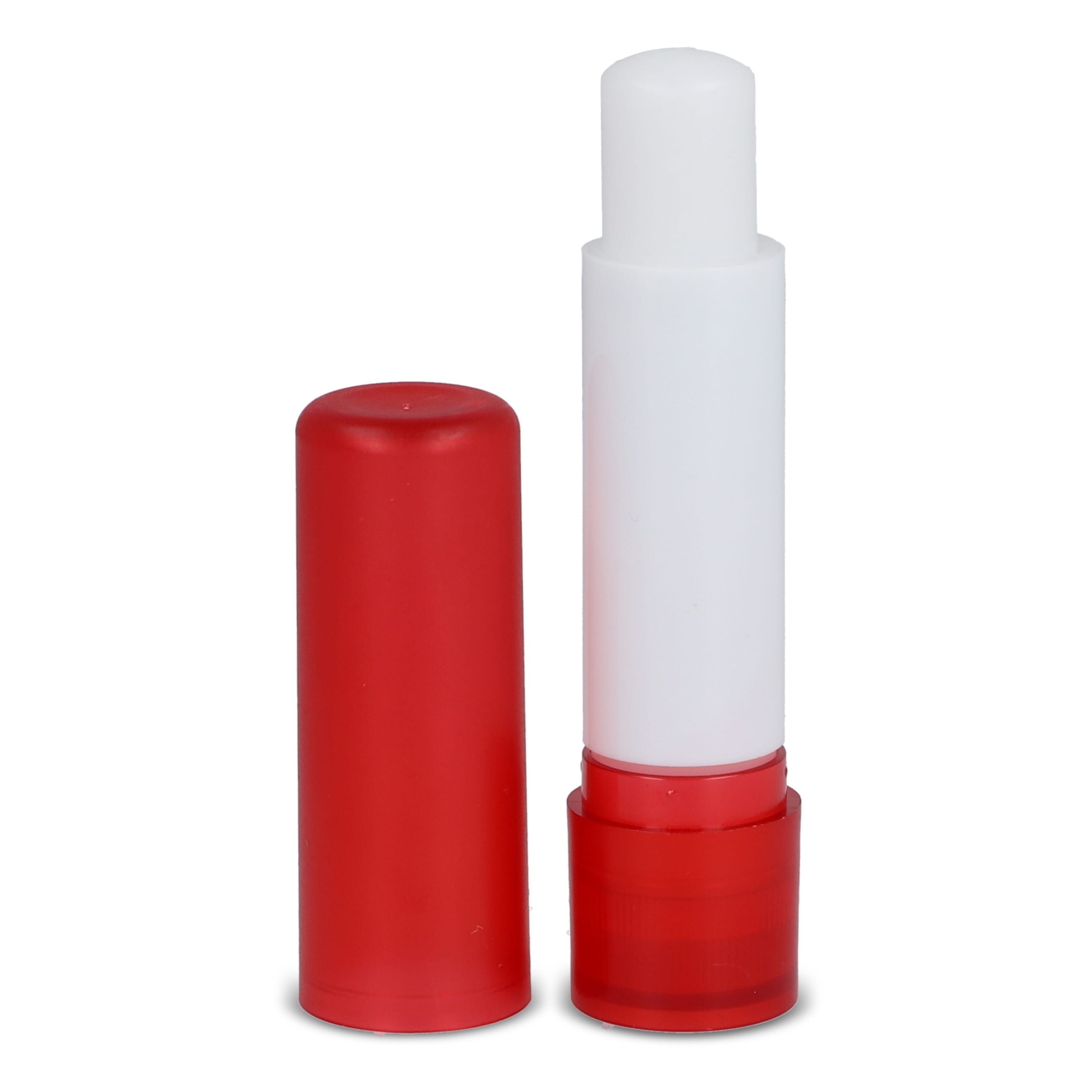 Klassischer Lippenpflegestift aus recycelten Materialien - natur  -  rot-70