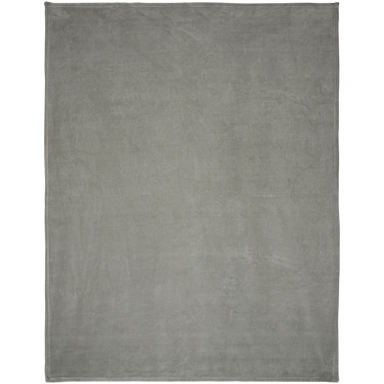Bay Plaid-Decke aus extraweichem Coral-Fleece - grau-756